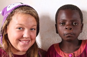 Grace posing with Kimmy.